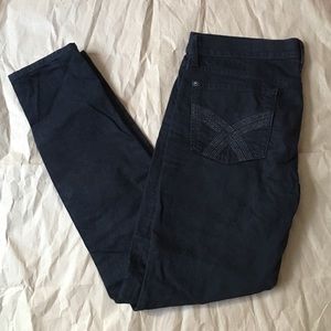 7 FOR ALL MANKIND Black Gem Super Skinny Jeans 30